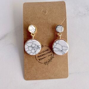 5/$25 MARBLED WHITE Dangles